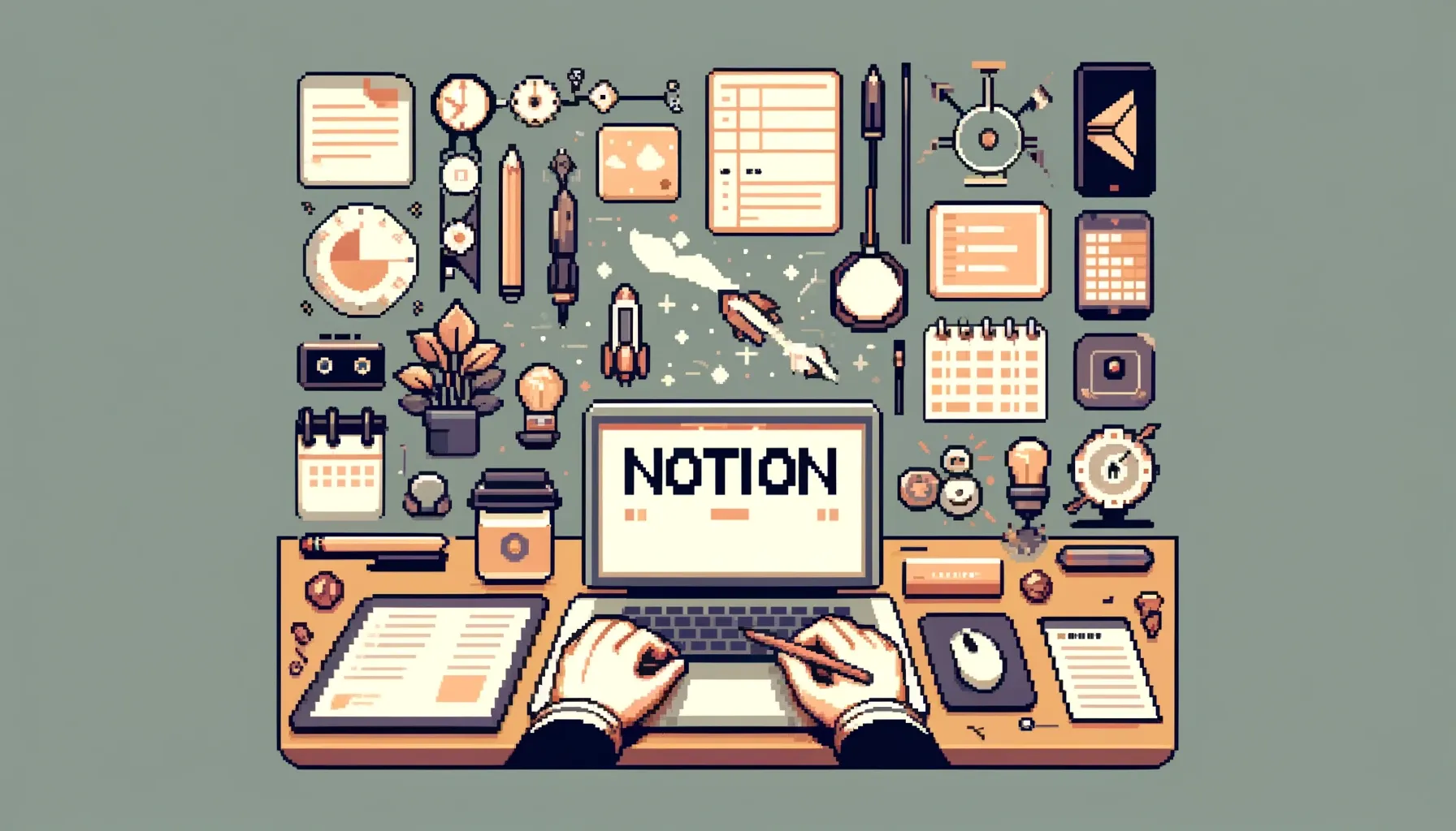 Notion pixel art